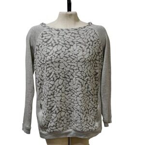 LOU & GREY Nordstrom cozy grey long sleeve sweater, pockets women's size Medium